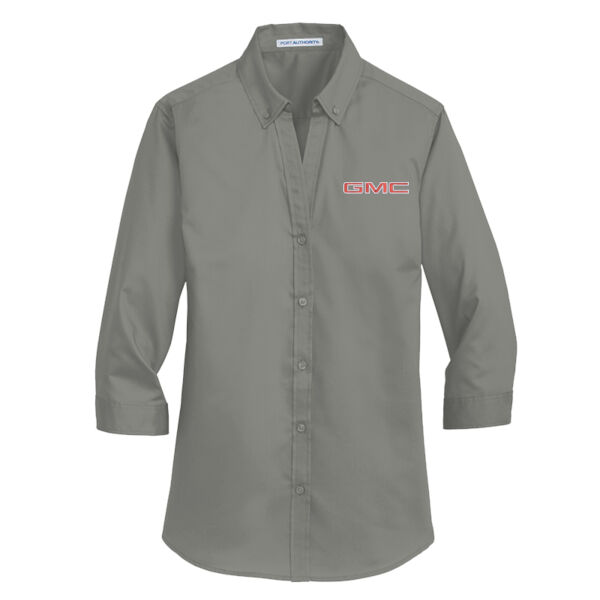 Brown & Wood - Ladies 3/4 Sleeve SuperPro ™ Twill Shirt Thumbnail